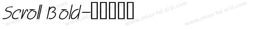 Scroll Bold字体转换